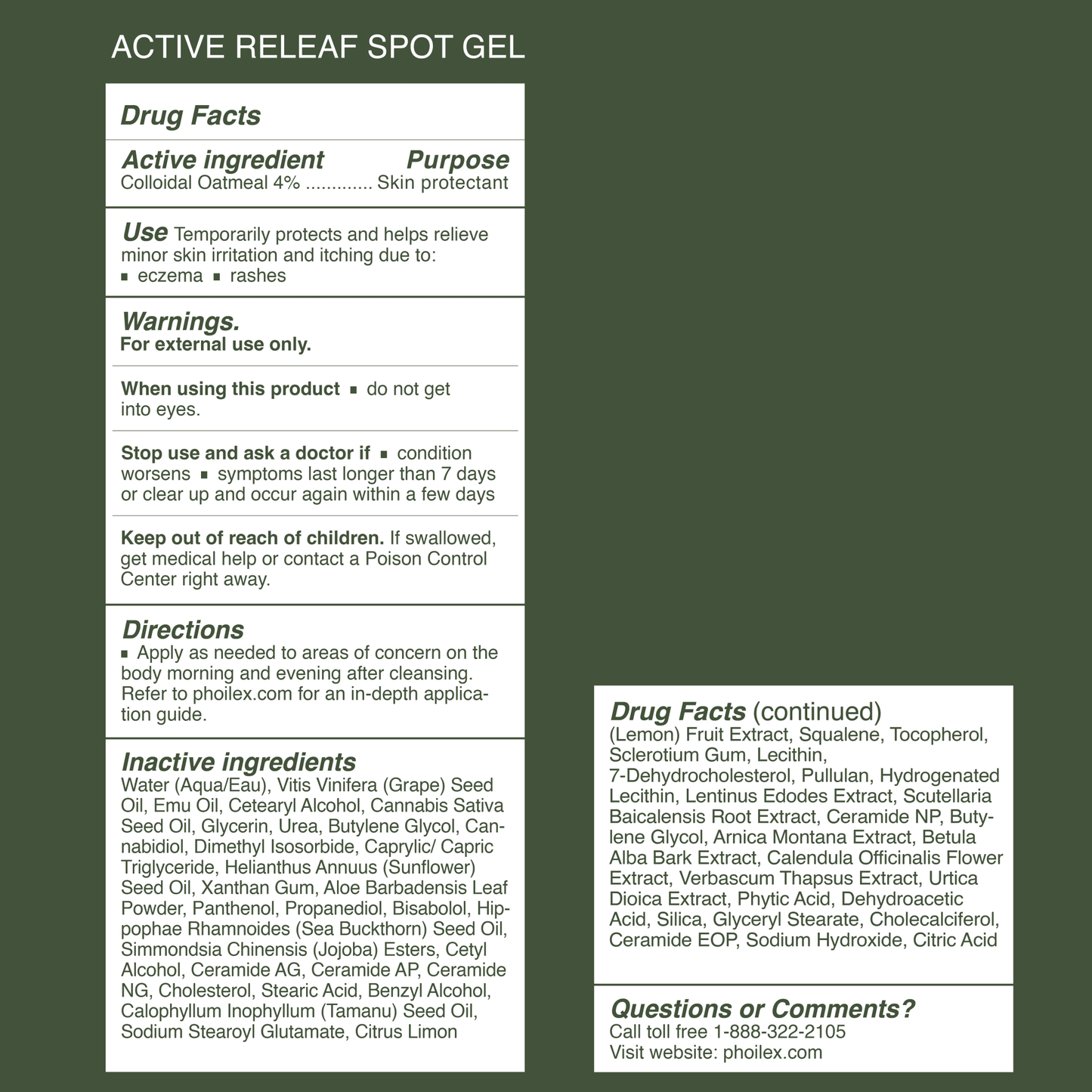 Active ReLeaf Spot Gel | Steroid-Free Fast Relief