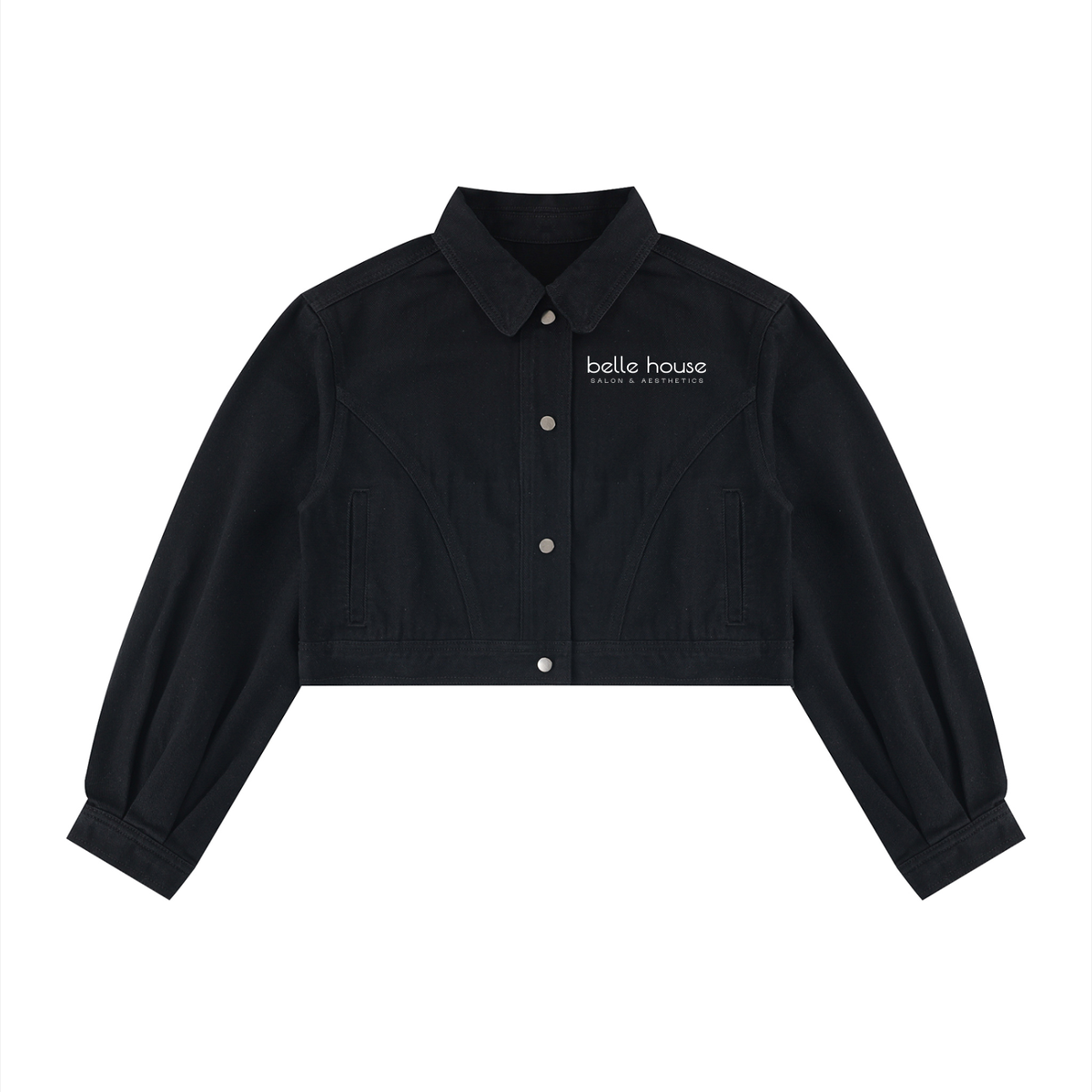 “a girl’s girl” Women’s Crop Denim Jacket