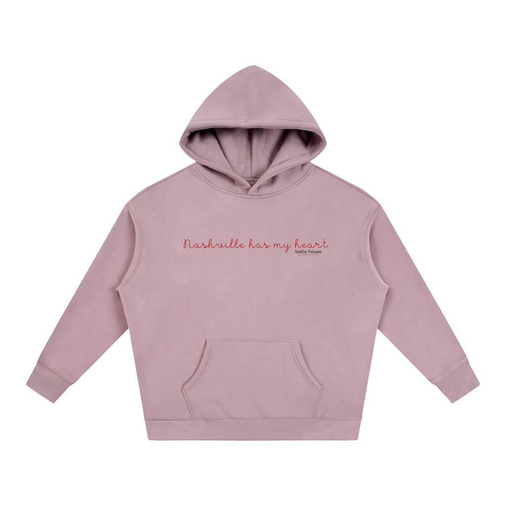 “Nashville has my heart” Oversize Fleeced Hoodie