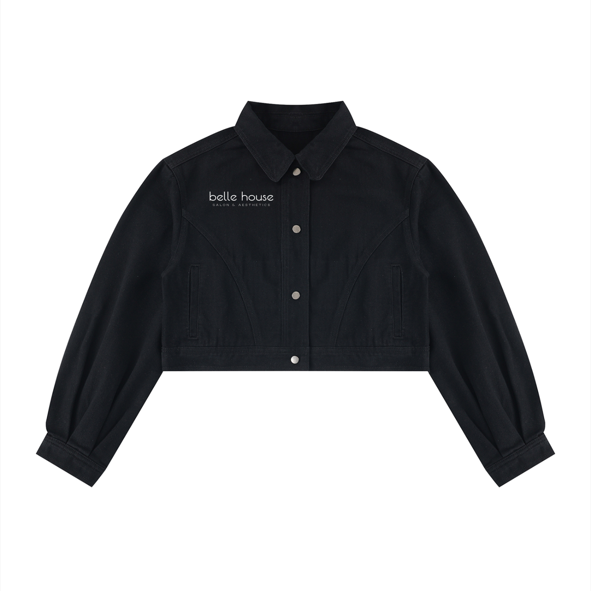 “a girl’s girl” Women’s Crop Denim Jacket