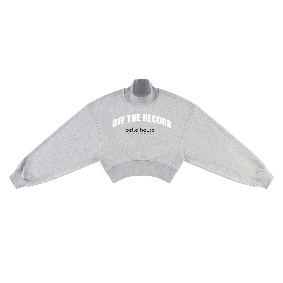Women's Crop Mock Neck Sweatshirt