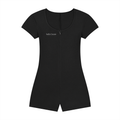 Women's Dual-Function Cape Tie-Waist Romper